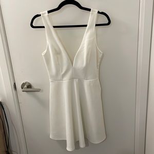 White mini dress